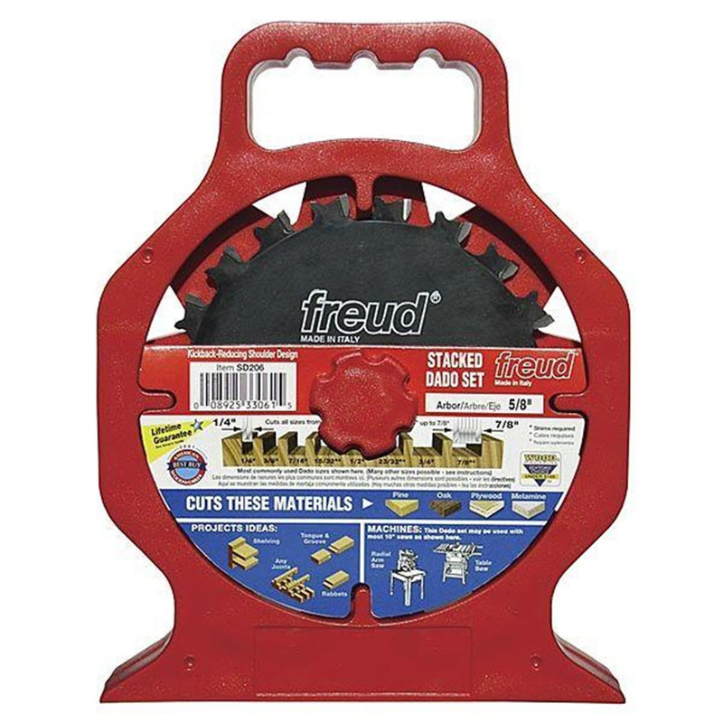 SD206 Circular Saw Pro Dado Set 6" X 5/8" Bore